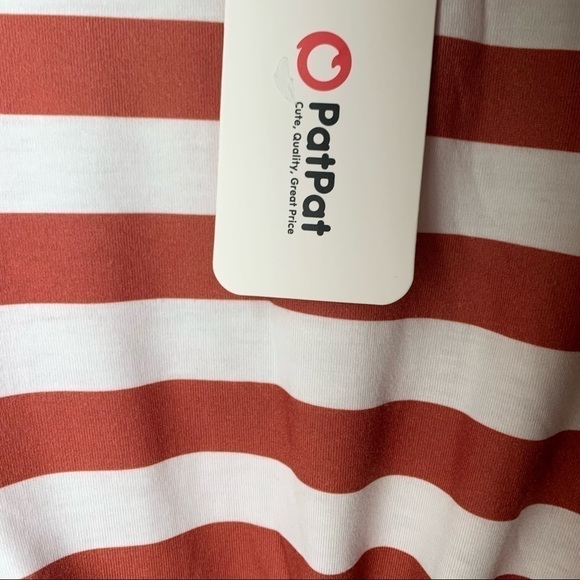 SALE! NEW 𝅺PATPAT Burnt Orange Knit Maternity Dress Small - Picture 5 of 9